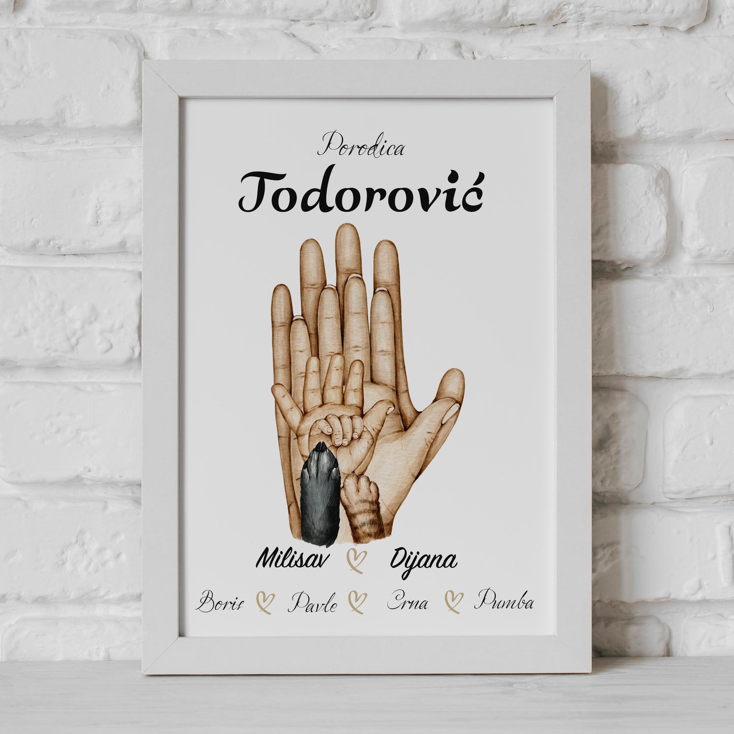 Četvoročlana porodica i ljubimac KUCA I MACA