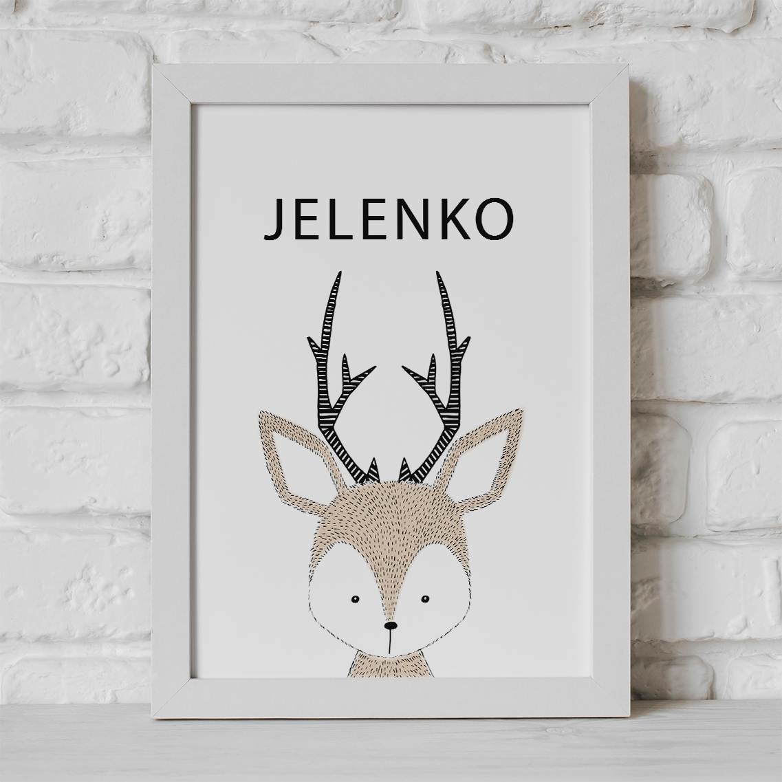 POSTER SKANDINAVSKE ŽIVOTINJICE JELENKO