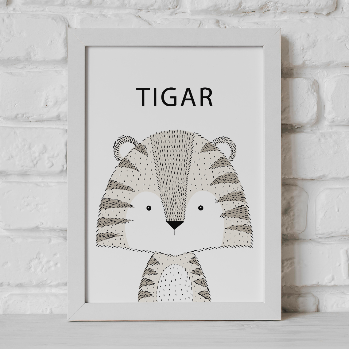 POSTER SKANDINAVSKE ŽIVOTINJICE TIGAR